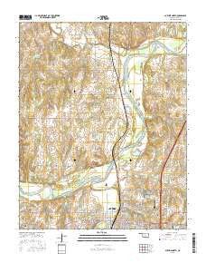 Guthrie North Oklahoma Current topographic map, 1:24000 scale, 7.5 X 7.5 Minute, Year 2016