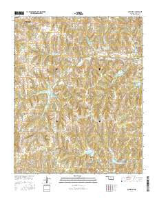 Guthrie SE Oklahoma Current topographic map, 1:24000 scale, 7.5 X 7.5 Minute, Year 2016