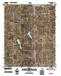 Guthrie South Oklahoma Historical topographic map, 1:24000 scale, 7.5 X 7.5 Minute, Year 2010