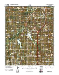 Guthrie South Oklahoma Historical topographic map, 1:24000 scale, 7.5 X 7.5 Minute, Year 2012