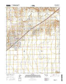 Guymon Oklahoma Current topographic map, 1:24000 scale, 7.5 X 7.5 Minute, Year 2016