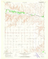 Guymon NE Oklahoma Historical topographic map, 1:24000 scale, 7.5 X 7.5 Minute, Year 1968