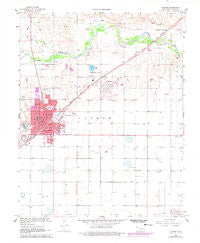 Guymon Oklahoma Historical topographic map, 1:24000 scale, 7.5 X 7.5 Minute, Year 1968