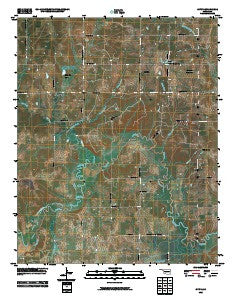 Gypsy Oklahoma Historical topographic map, 1:24000 scale, 7.5 X 7.5 Minute, Year 2010