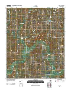 Gypsy Oklahoma Historical topographic map, 1:24000 scale, 7.5 X 7.5 Minute, Year 2012