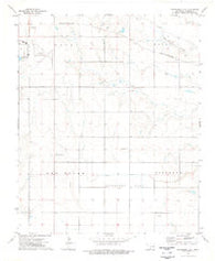 Hackberry Flat Oklahoma Historical topographic map, 1:24000 scale, 7.5 X 7.5 Minute, Year 1974