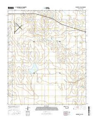 Hackberry Flat Oklahoma Current topographic map, 1:24000 scale, 7.5 X 7.5 Minute, Year 2016
