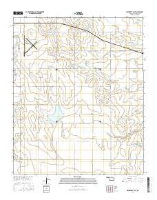 Hackberry Flat Oklahoma Current topographic map, 1:24000 scale, 7.5 X 7.5 Minute, Year 2016