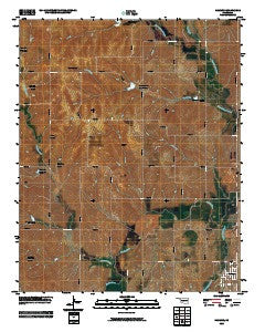 Hammon Oklahoma Historical topographic map, 1:24000 scale, 7.5 X 7.5 Minute, Year 2010