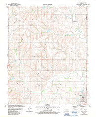 Hammon Oklahoma Historical topographic map, 1:24000 scale, 7.5 X 7.5 Minute, Year 1987