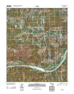 Hanna Oklahoma Historical topographic map, 1:24000 scale, 7.5 X 7.5 Minute, Year 2012