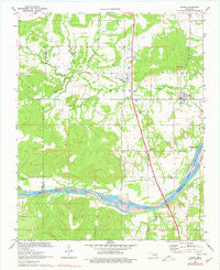 Hanna Oklahoma Historical topographic map, 1:24000 scale, 7.5 X 7.5 Minute, Year 1971
