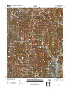 Happy Hollow Oklahoma Historical topographic map, 1:24000 scale, 7.5 X 7.5 Minute, Year 2012