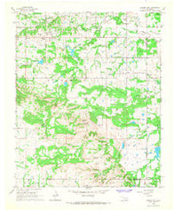 Harden City Oklahoma Historical topographic map, 1:24000 scale, 7.5 X 7.5 Minute, Year 1966