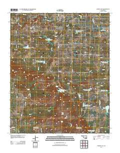 Harden City Oklahoma Historical topographic map, 1:24000 scale, 7.5 X 7.5 Minute, Year 2013