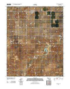 Hardesty Oklahoma Historical topographic map, 1:24000 scale, 7.5 X 7.5 Minute, Year 2010