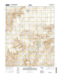 Hardesty Oklahoma Current topographic map, 1:24000 scale, 7.5 X 7.5 Minute, Year 2016