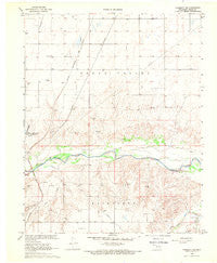 Hardesty NE Oklahoma Historical topographic map, 1:24000 scale, 7.5 X 7.5 Minute, Year 1968