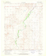 Hardesty SE Oklahoma Historical topographic map, 1:24000 scale, 7.5 X 7.5 Minute, Year 1968