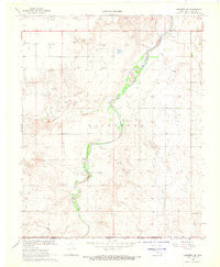 Hardesty SE Oklahoma Historical topographic map, 1:24000 scale, 7.5 X 7.5 Minute, Year 1968
