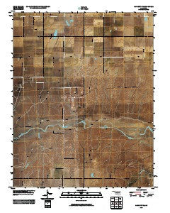 Hardesty NE Oklahoma Historical topographic map, 1:24000 scale, 7.5 X 7.5 Minute, Year 2010