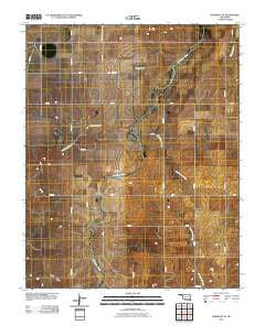 Hardesty SE Oklahoma Historical topographic map, 1:24000 scale, 7.5 X 7.5 Minute, Year 2010