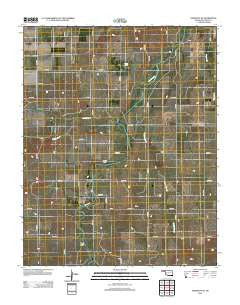 Hardesty SE Oklahoma Historical topographic map, 1:24000 scale, 7.5 X 7.5 Minute, Year 2012
