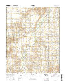 Hardesty SE Oklahoma Current topographic map, 1:24000 scale, 7.5 X 7.5 Minute, Year 2016