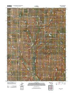 Hardy Oklahoma Historical topographic map, 1:24000 scale, 7.5 X 7.5 Minute, Year 2012