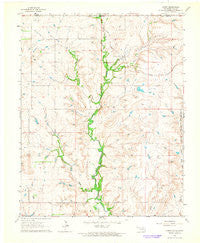 Hardy Oklahoma Historical topographic map, 1:24000 scale, 7.5 X 7.5 Minute, Year 1964