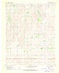 Harmon NW Oklahoma Historical topographic map, 1:24000 scale, 7.5 X 7.5 Minute, Year 1970