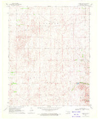 Harmon SW Oklahoma Historical topographic map, 1:24000 scale, 7.5 X 7.5 Minute, Year 1970