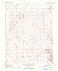 Harmon SW Oklahoma Historical topographic map, 1:24000 scale, 7.5 X 7.5 Minute, Year 1970