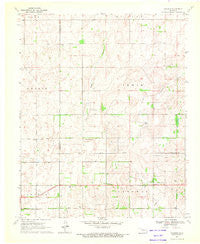 Harmon Oklahoma Historical topographic map, 1:24000 scale, 7.5 X 7.5 Minute, Year 1970