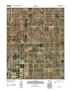 Harmon NW Oklahoma Historical topographic map, 1:24000 scale, 7.5 X 7.5 Minute, Year 2012