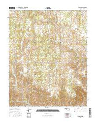 Harmon SE Oklahoma Current topographic map, 1:24000 scale, 7.5 X 7.5 Minute, Year 2016