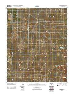 Harmon SW Oklahoma Historical topographic map, 1:24000 scale, 7.5 X 7.5 Minute, Year 2012