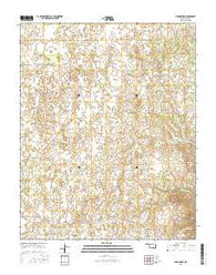 Harmon SW Oklahoma Current topographic map, 1:24000 scale, 7.5 X 7.5 Minute, Year 2016