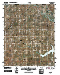 Harrah Oklahoma Historical topographic map, 1:24000 scale, 7.5 X 7.5 Minute, Year 2010