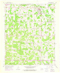 Harrah Oklahoma Historical topographic map, 1:24000 scale, 7.5 X 7.5 Minute, Year 1956