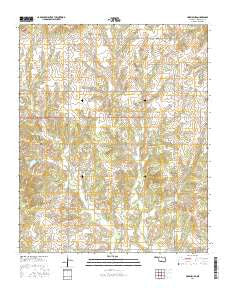 Harrisburg Oklahoma Current topographic map, 1:24000 scale, 7.5 X 7.5 Minute, Year 2016