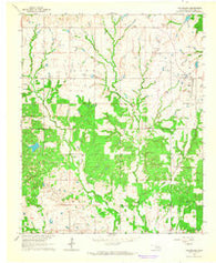 Harrisburg Oklahoma Historical topographic map, 1:24000 scale, 7.5 X 7.5 Minute, Year 1963