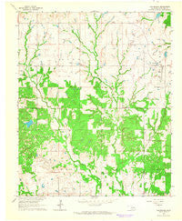 Harrisburg Oklahoma Historical topographic map, 1:24000 scale, 7.5 X 7.5 Minute, Year 1963