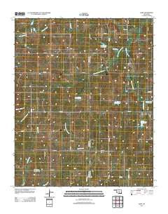Hart Oklahoma Historical topographic map, 1:24000 scale, 7.5 X 7.5 Minute, Year 2012
