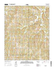 Hart Oklahoma Current topographic map, 1:24000 scale, 7.5 X 7.5 Minute, Year 2016