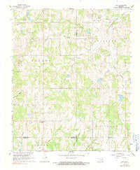 Hart Oklahoma Historical topographic map, 1:24000 scale, 7.5 X 7.5 Minute, Year 1967