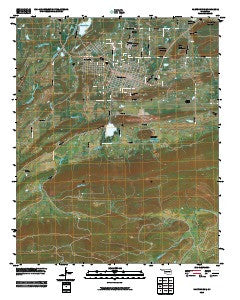 Hartshorne Oklahoma Historical topographic map, 1:24000 scale, 7.5 X 7.5 Minute, Year 2010