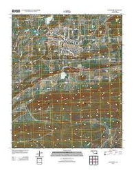 Hartshorne Oklahoma Historical topographic map, 1:24000 scale, 7.5 X 7.5 Minute, Year 2012