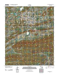Hartshorne Oklahoma Historical topographic map, 1:24000 scale, 7.5 X 7.5 Minute, Year 2012