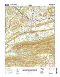 Hartshorne Oklahoma Current topographic map, 1:24000 scale, 7.5 X 7.5 Minute, Year 2016
